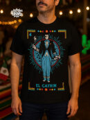 Playera Negra “El Catrín” – Inspiración Lotería Mexicana
